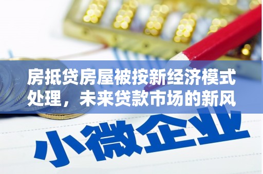 蒲城房抵贷房屋被按新经济模式处理，未来贷款市场的新风向