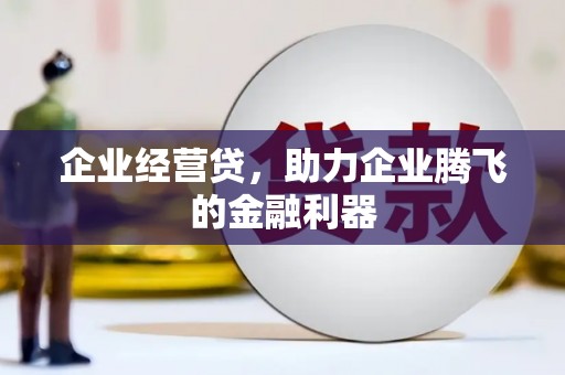 蒙山企业经营贷，助力企业腾飞的金融利器